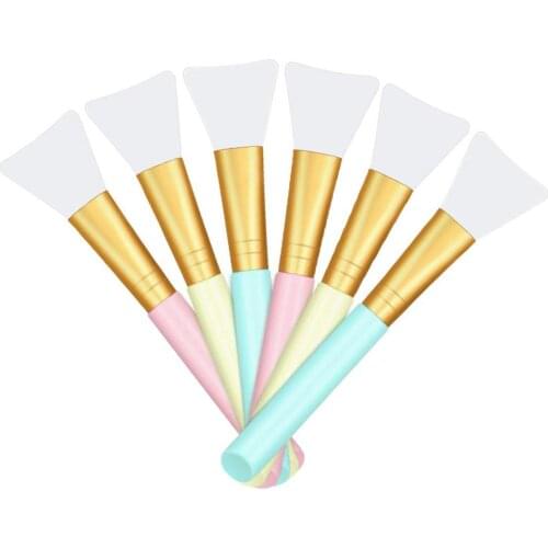 10pcs silicone makeup brushes, soft silicone facial mud mask applicator brush, used for sleeping mask mud mask