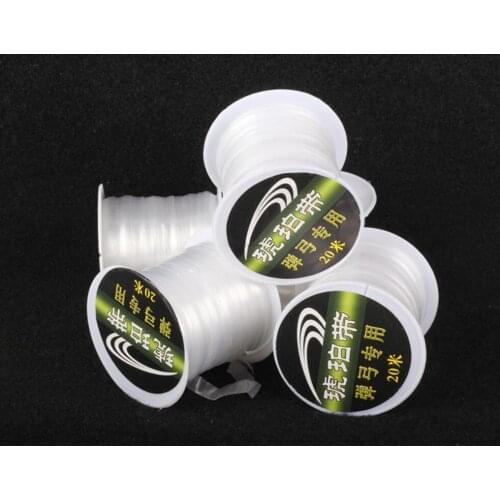 20M New Slingshot Rubber Band Tied White Color High Elasticity Flexible Durable Manual Sling Hunting Game Accessories