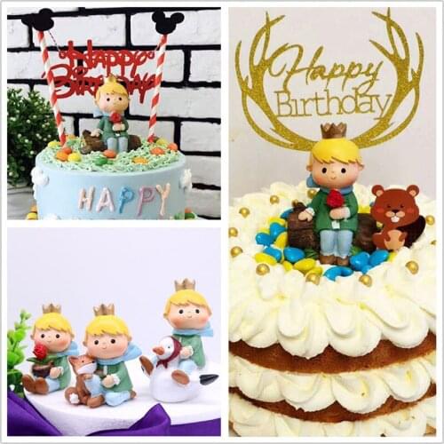 5pcs/set Cute Lovely The Adventures of Little Prince Children Kid Birthday Cake Decoration Cake Decoration Party Lovely