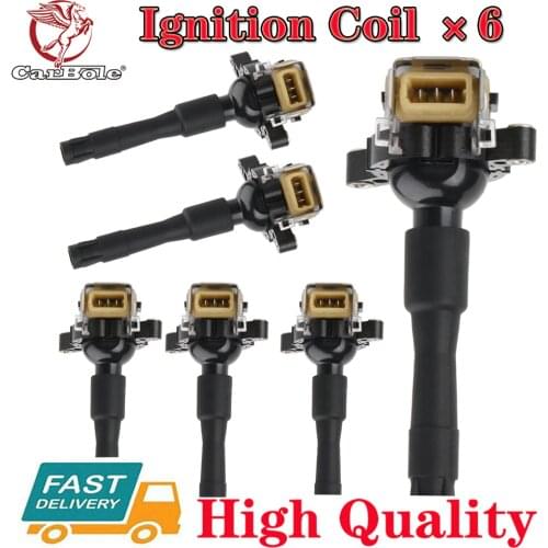 6 PACKS Ignition Coils UF300 For BMW E46 E39 X5 Z8 E36 325 330 328 525i 540i 528 M3 High Quality 100% New Ignition Coil