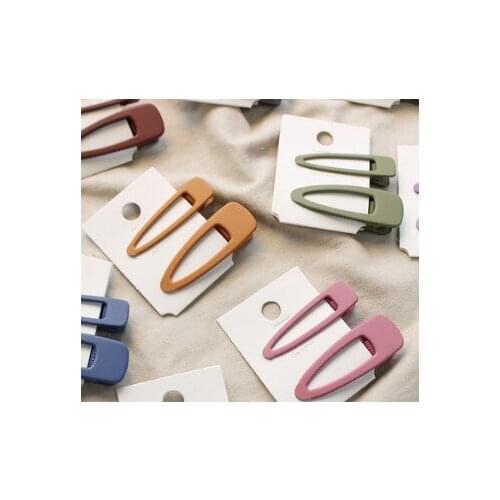 60set/lot 2pcs/set DIY Multi ABS Scrub Hair Clips Simple Beauty Side Hairpins Hair Care Styling Accessories Tools HA673