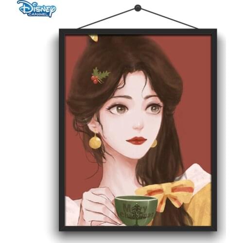 Disney 5D DIY Diamond Painting Multi Princess Christmas Style Illustration Round Diamond Embroidery Handmade Crafts Ornaments