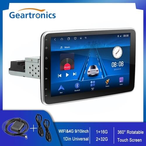 WiFi/ 4G Version 1Din Android Car Multimedia Player 9/10inch Touch Screen Autoradio Stereo Video GPS Auto Radio Video Player