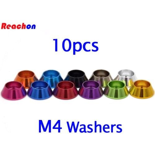 Free Shipping 10PCS M4 Cup Head Washers Aluminum Alloy Screw Gaskets Spacers