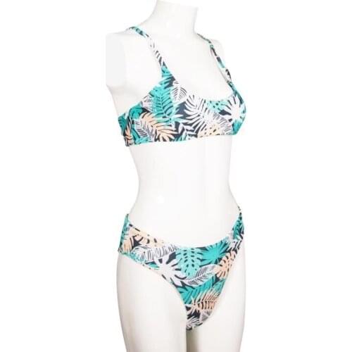 High Waist Bikinis Swimsuits Women Push Up Swimwear Ribbed Strap Bathing Suit Brazilian Bikini 2021 New Beachwear