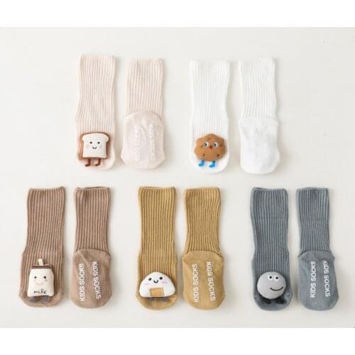 Baby Socks Spring Autumn Cartoon Dolls Newborn Socks Anti-slip Floor Socks Infant Toddler Relaxing Cotton Socks Kids Socks
