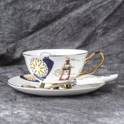 European ceramic coffee cup set creative English coffee cup ceramic red tea cup afternoon tea cup