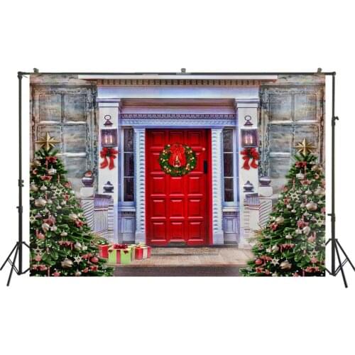 HUAYI Photography Backdrops Christmas Day Photo Background Christmas Xmas Family Celebration Studio Photobooth BackdropW-3385