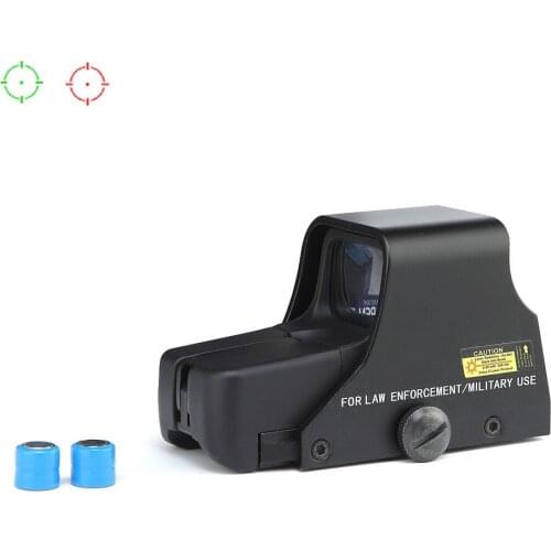 HD551 Red Dot Scope 1X22mm Holographic Reflex Red Green Dot Sight Outdoor Hunting Sight Scope Brightness Adjustable for Rifle