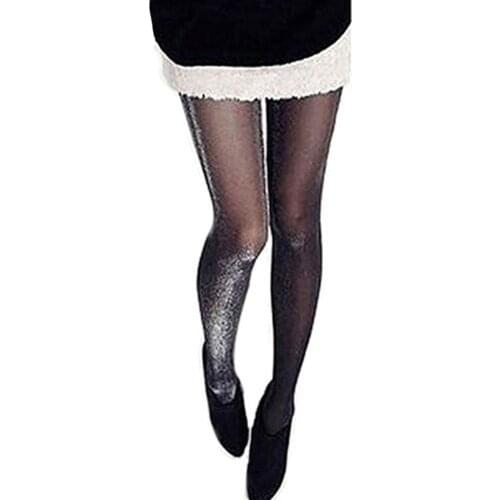 Spring Autumn Thin Leg Tights Women Compression Shiny Pantyhose Glossy Glitter Hosiery Temptation Medias