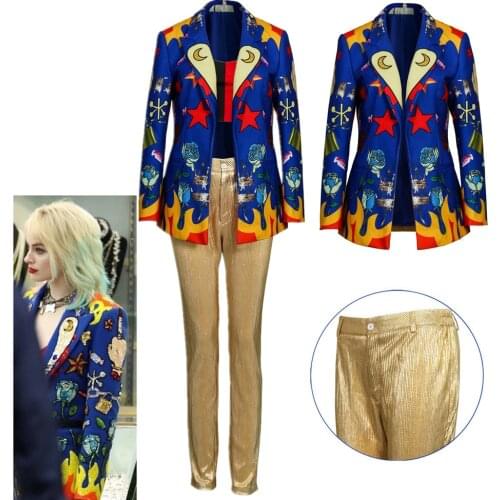 Birds of Prey Cosplay Costume And the Fantabulous Emancipation of One Jacket Pants Female Halloween Full Suit