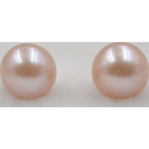 2020 Rushed Charm Beads For Jewelry Making Aaa 1 Pair (2pcs) 9mm Round Freshwater Pearl Loose Beads Half Drilled Free Shipping
