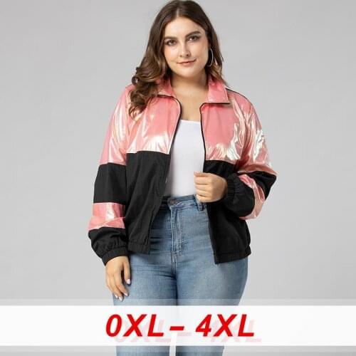 Fashion Patchwork Jackets Women Color Block Zipper Jacket Ladies Loose Baseball Uniform Spring Autumn Streetwear Running Coats