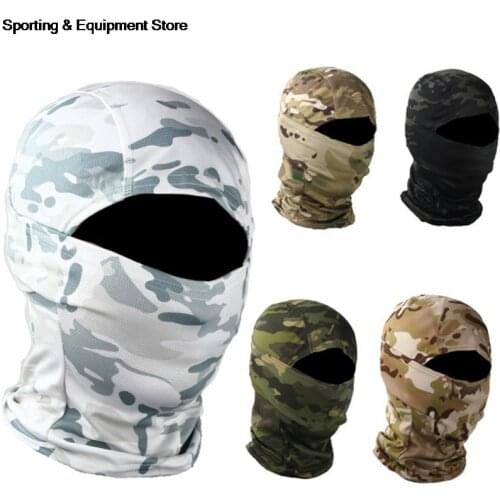 1 Pc 20 Styles Outdoor Camouflage Military Ski Full Face Mask Motorcycle Bicycle Caps