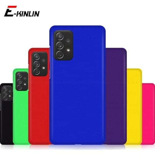Matte Plastic PC Hard Back Cover For Samsung Galaxy F41 A72 A32 A52 A42 A52 A02s A02 F02s Ultra Thin Phone Case