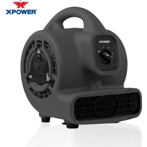 XPOWER Black Powerful Carpet dryer Air Blower Professional Outdoor Lawn House Hotel Supermarket Air Mover Industrial Blower