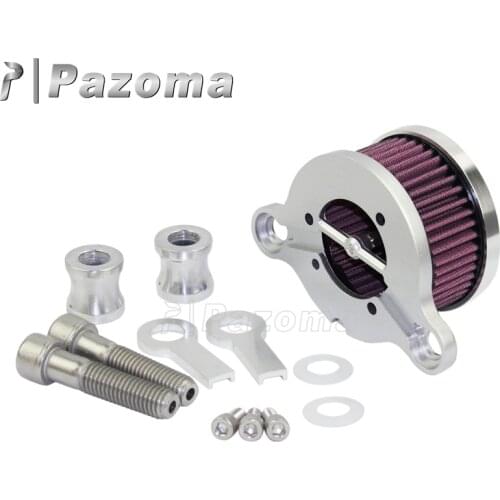 Motorbikes Sliver Air Cleaner Intake Air Filter Kits for Harley Sportsters XL883 1200 2004-present