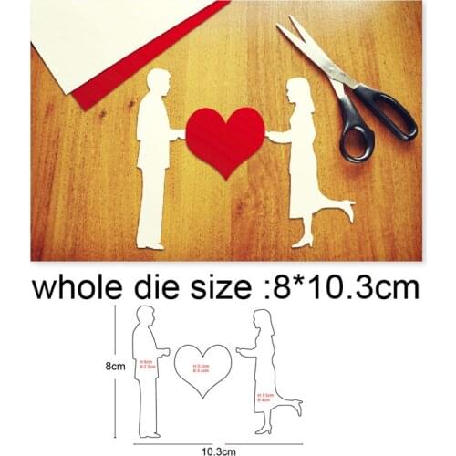 Men love women Metal Cutting Dies 2020 new arrival craft Stencil For DIY Scrapbooking Paper/photo Cards Embossing Dies