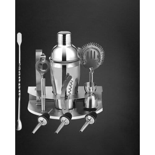 OAPE 750ml 350ml Kitchen Stainless Steel Bar Tools Kit Bartender Barware Wine Whisky Mixer 28oz Cocktail Shaker 7pcs 12pcs Set