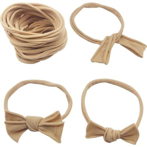 10pcs/lot Nylon Headband For Baby Girl DIY Hair Accessories Soft Elastic Head Band Kids Children Hairbands Headwear Baby Turban