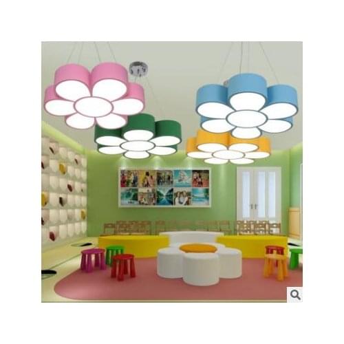 Kindergarten lighting cartoon ceiling lights classroom hall lights theme park led lights color flower creative lights