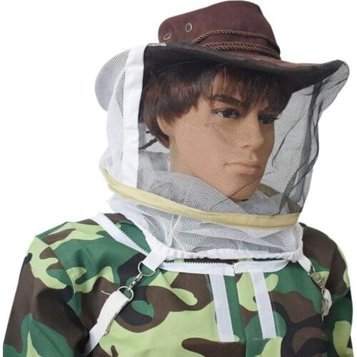 Beekeeping Cowboy Hat Beekeeping Protector Cap Beekeeper Fly Insect Net Cowboy Comfortable Design Anti bee Hat Beehive Tool