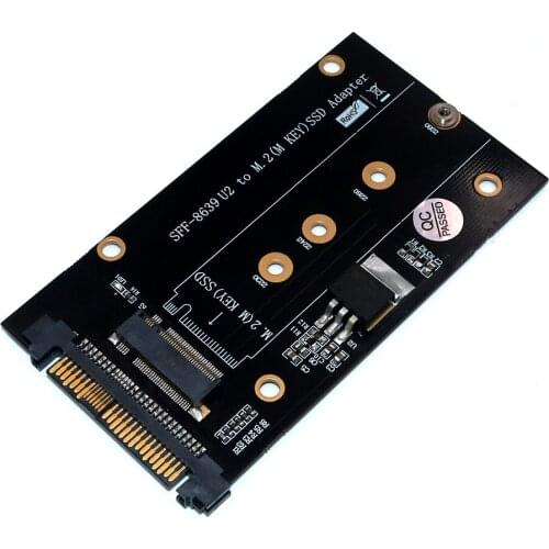 H1111Z Add On Card U.2 SFF-8639 to M2 SSD Adapter U.2 to M.2 NVME SSD M Key Expansion Card Board for 2230 2242 2260 2280 M2 SSD