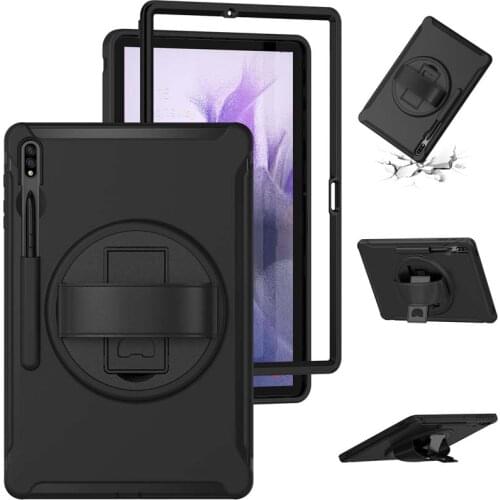 Shockproof Case for Samsung Galaxy Tab S7 FE 12.4 inch SM-T730 T735 SM-T736B T736N Stand Protection Holder Cover