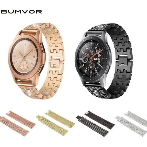 22mm/ 20mm Watchband Samsung GearLuxury Stainless Steel business Watchband Replacement Strap For Samsung Galaxy Watch 42mm/46mm