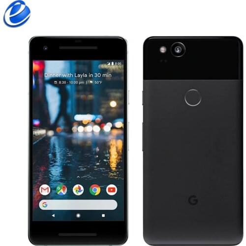 Original Unlocked Google Pixel 2 5.0'' inch Octa Core Single sim 4G LTE Android cellphone 4GB RAM 64GB 128GB ROM smartphone