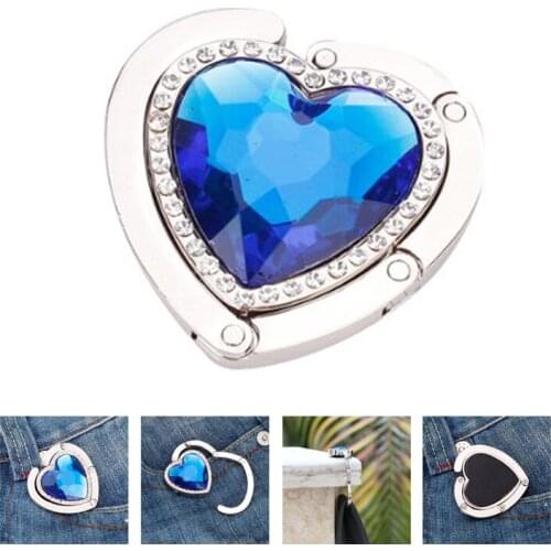 Heart-Shape Foldable Purse Handbag Hanger Hook Holder