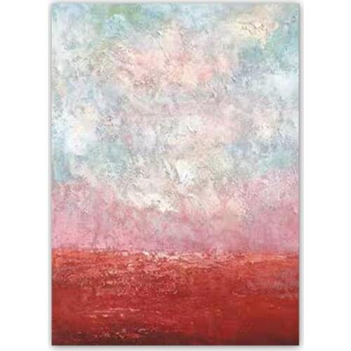 High Quality Abstract Textured Pink Color Design Oil Painting Hand Painted Canvas Wall Art Craft Home Decor Paintings Artwork