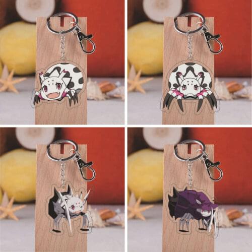 Japan Anime I'm A Spider So What Key Chain Cosplay Badge Cartoon Cute Girl Acrylic Pendant Fancy Comicon Gift
