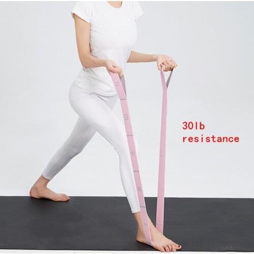 Yoga Pull Strap Belt Elastic Latin Dance Stretching Band Loop Yoga Pilates Bands E56D
