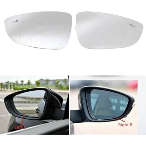 Car Left Right Heated Blind Spot Rear Mirror Glass for Jetta Passat B7 Bettle Scirocco 3C8857521 3C8857522