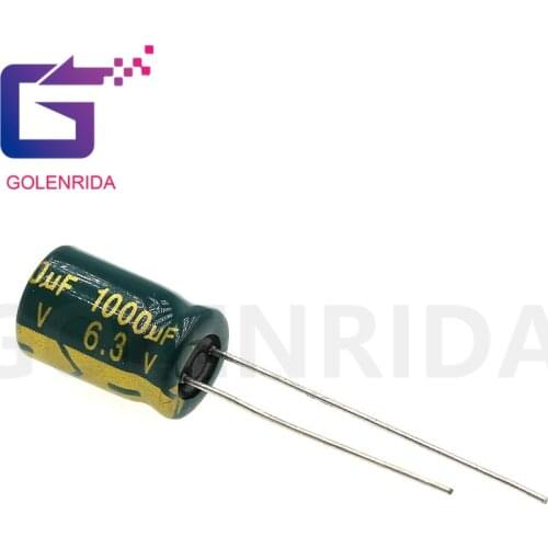 10PCS Electrolytic capacitor 6.3V1000UF 8*12 1000UF 6.3V aluminum electrolytic capacitor