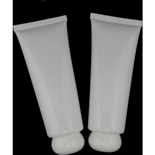 100 ml 50pcs white tube / tube cream lotion bottle / plastic PE hoses / cosmetic packaging empty bottles