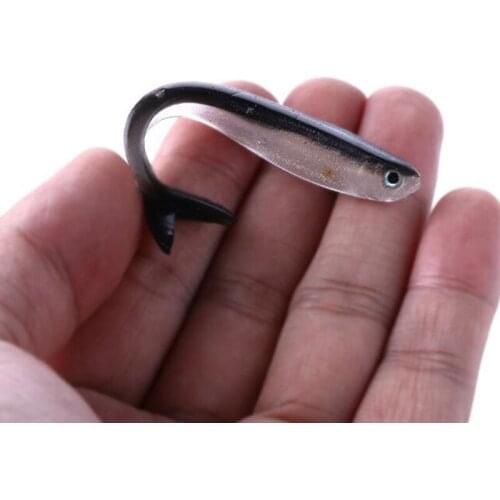 2bags/lot 10pcs/bag 8cm 2g double color Fishing Lure Soft swim Bait loach lure