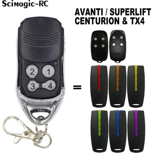 2 x Avanti, Superlift, Centurion & TX4 Garage Door Gate Remote Control (NEW) 433MHz Transmitter