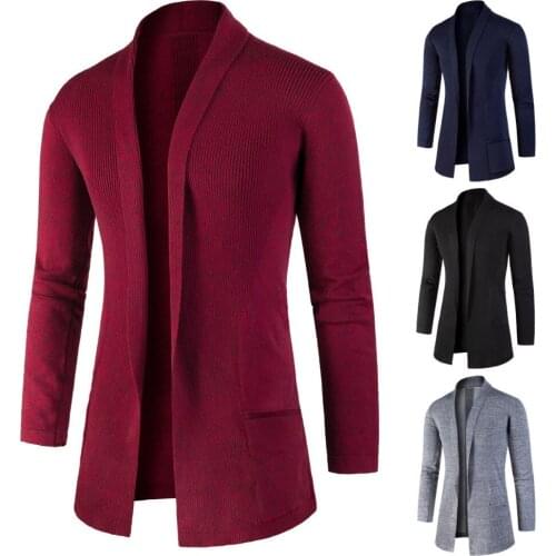 Sweater Men Splicing Cardigan Without Buckle High-Quality Knitwear Fashion Personality Pull Homme Cashmere Sweaters