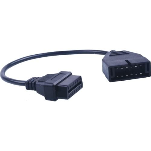 For GM 12 Pin 12Pin OBD 2 Connector Adapter Gm 12 pin obd2 obdii Auto Car Accessories Diagnostic Extension Cable 16 Pin
