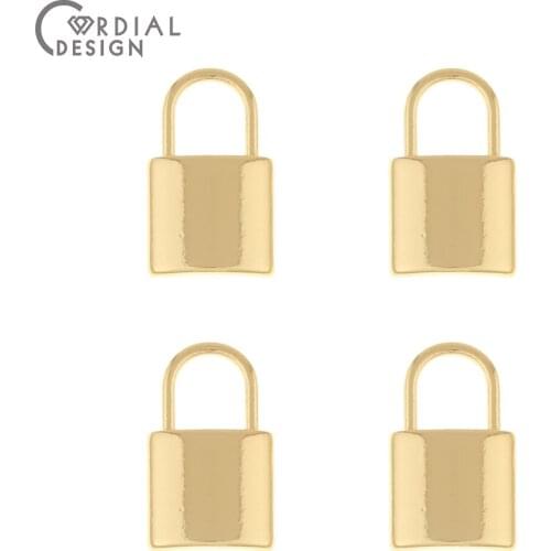 Cordial Design 100Pcs 11*18MM Jewelry Accessories/Charms/Lock Shape/DIY Making/Jewelry Findings & Components/Hand Made/Pendant