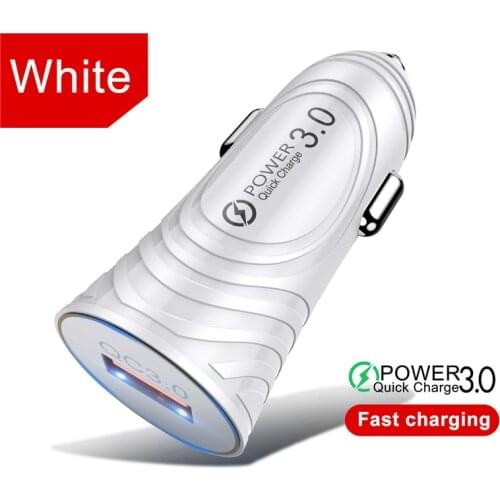 Single Port Quick Charge QC 3.0 USB 48W Car Charger Adapter For iPhone 12 Xiaomi Redmi Huawei Samsung S8 S9 S10 Plus Car Charge