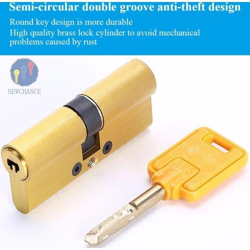 European America standard Copper C-class lock core Cylinder Security Door Gate lock cylinder lock cylinder CC series 47.5-90mm