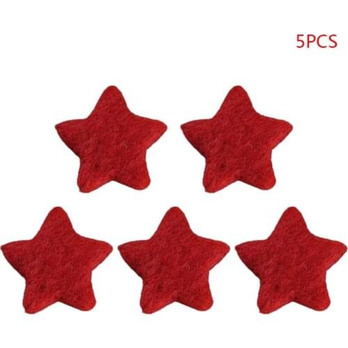 J60B 5Pcs Newborn Photography Props Baby Wool Felt Stars Decorations Infant Photo Shooting Accessories