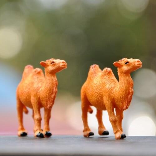 Mini Camel Miniature Figurines Animals Resin Craft Kids Toys Desktop Ornaments Garden Micro Landscape Christmas Decoration 1Pc