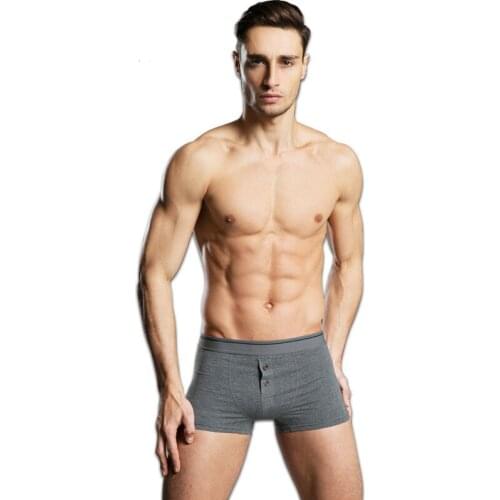 2019 New Men Boxers Cotton Underwear Man Solid Soft Cueca Boxer Homme Shorts For Mens Modal Panties Underpants 6PCS/LOT