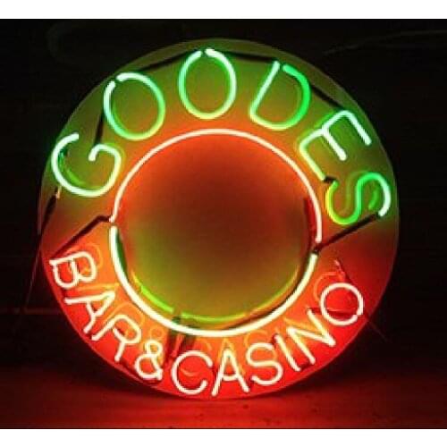 Neon Sign Goodes Bar casino neon sign Beer Bar Pub Handcrafted neon outdoor lighting store Neon Signs For Bar Polis Signage Shop