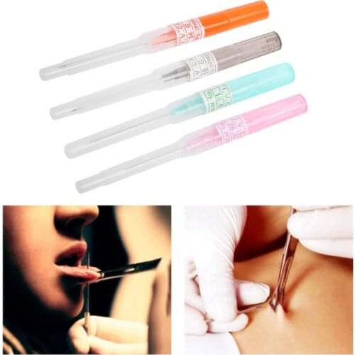 1Pcs Disposable Sterilized Body Piercing Needles 14G/16G/18G Gauge Catheter Needle