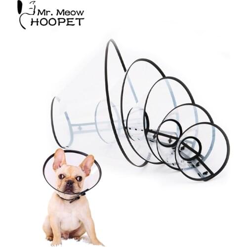 Hoopet Pet Dog Cat Elizabeth Circle soft Accessories Plastic Anti Bite and Scratching Collars Pet Products
